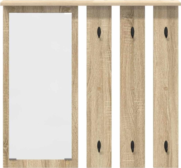 vidaXL Wandmontierter Kleiderständer Sonoma-Eiche 84 x 10 x 80 cm 874493 Bild 4