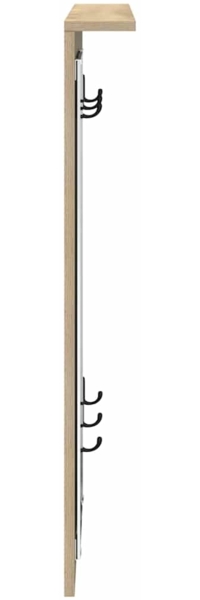 vidaXL Wandmontierter Kleiderständer Sonoma-Eiche 84 x 10 x 80 cm 874493 Bild 5