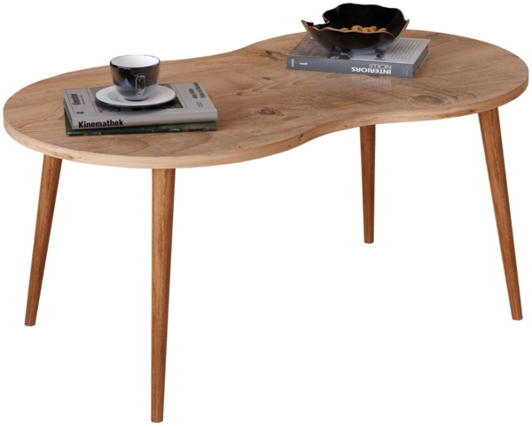 VCM Couchtisch Holz Sofatisch Couchtisch Beistelltisch Barilo