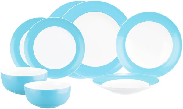 Seltmann Weiden Liberty Pure Colors Einsteiger-Set 8-teilig - Lagoon Blue