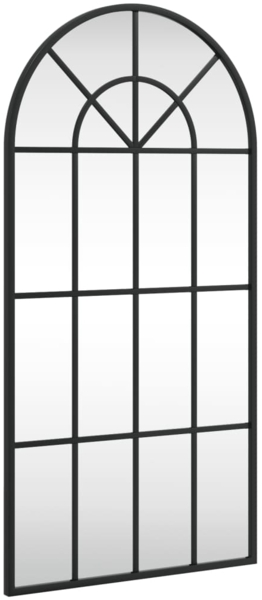 vidaXL Wandspiegel Schwarz 40x80 cm Gewölbt Eisen 358625