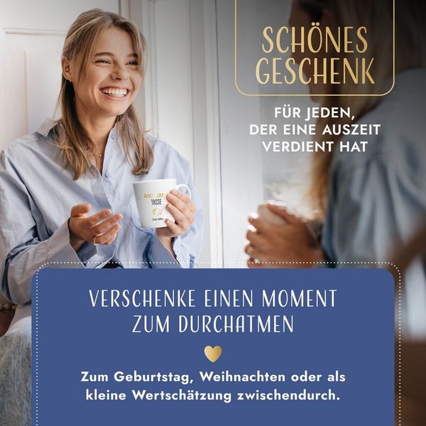 Amari ® Anti-Stress Tasse – Geschenk für die Beste Freundin – Lustiger Kaffeebecher & Teetasse – Dankeschön Freundin Geschenkidee