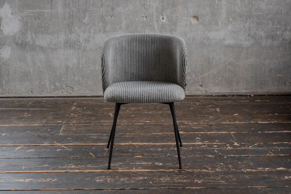 KAWOLA Stuhl LENA Esszimmerstuhl Cord grau 78 x 53 x 54 cm