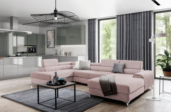 Wohnideebilder Lacante Rosa Ecksofas & Eckcouches CO-LAC-LT-101GO