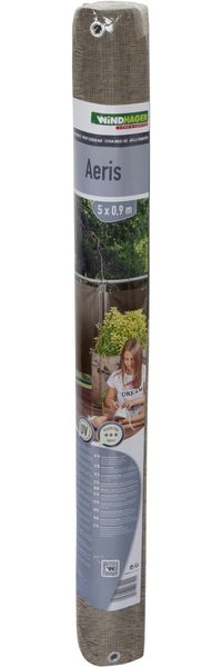 Windhager Balkonsichtschutz Aeris 0,9 x 5 m Wenge