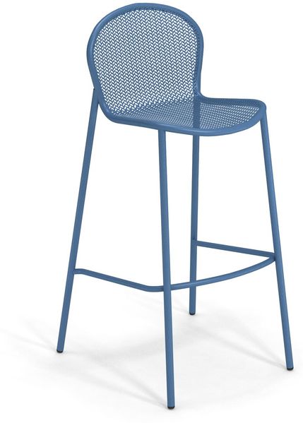 4er Set Ronda X Barhocker blau