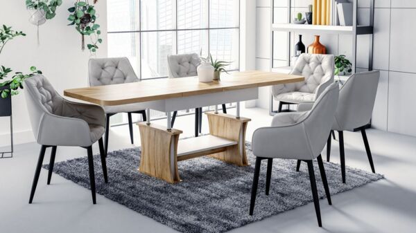 designimpex Couchtisch DA-777 höhenverstellbar ausziehbar 120/200 cm Esstisch Wohnzimmer, Funktionstisch, Wohnzimmertisch, Tisch, Esstisch, Sofatisch, Schublade