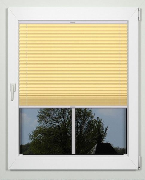 indeko Plissee simple, Lichtschutz, mit Bohren, verspannt, verschraubt, nach Maß