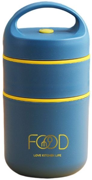 Diwzbyn Thermobehälter aus Edelstahl 680 ml – Isolierter Essensbehälter für unterwegs, auslaufsicher & robust, ideal für Büro, Schule und Reisen