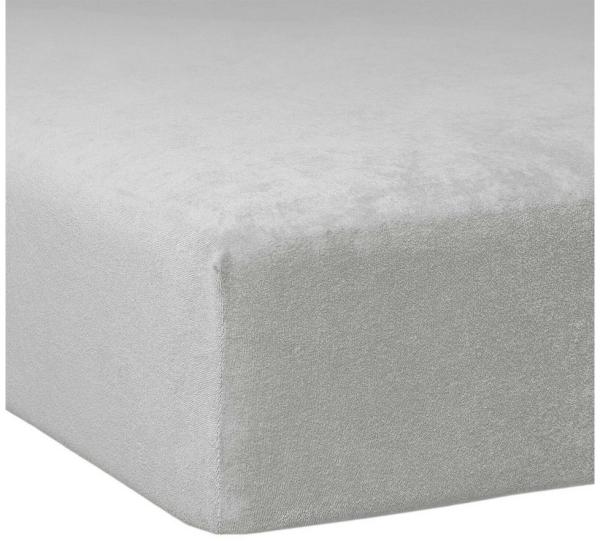 Traumschlaf Flausch Biber Boxspring Matratzen Spannbettlaken, Platin, 90x190 cm