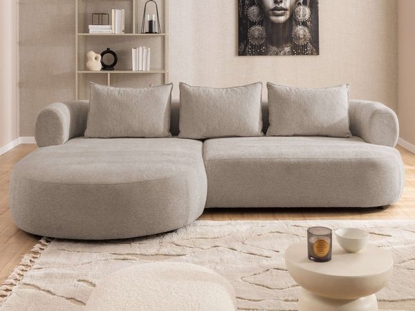 Home affaire Ecksofa LUSSAC L-Form Design-Sofa mit Zierkissen, Maße B/T/H: 257/159/78 cm, hoher Sitzkomfort und modernes Design, Sofa ohne Bettfunktion