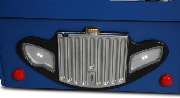 Hochbett Etagenbett Happy Bus mit Matratze & LED Blau Bild 9