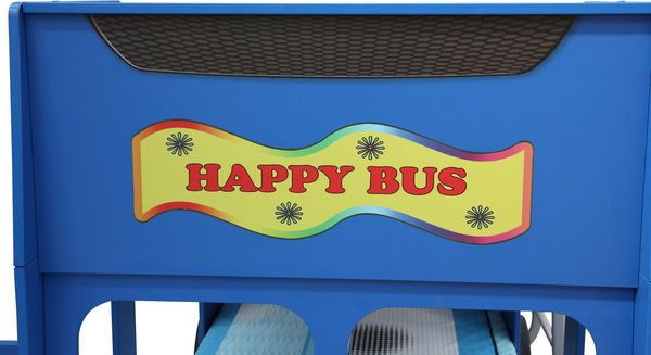 Hochbett Etagenbett Happy Bus mit Matratze & LED Blau Bild 10
