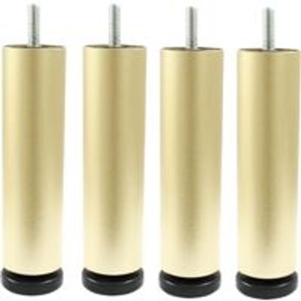 Moebelfuss, Aluminium, Schwarz
