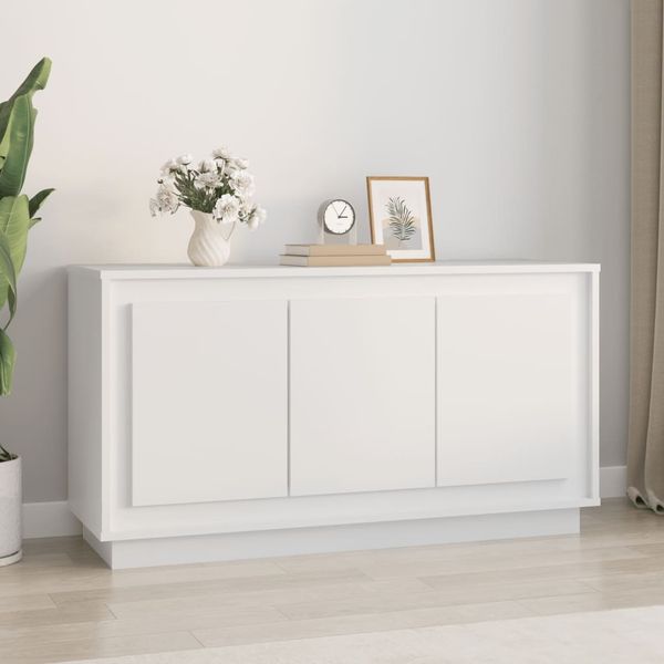 vidaXL Sideboard Weiß 102x35x55 cm Holzwerkstoff 831885