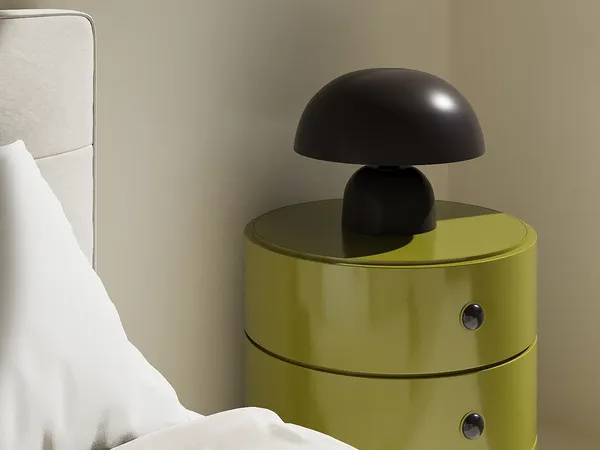 Vente-unique - SIDNEY Table lamp Metall Schwarz - B 31 cm x H 25 cm x L 31 cm
