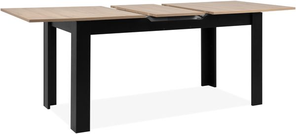Kulissentisch >Birmingham< ausziehbar bis 200cm, in Artisan Eiche Dekor / Schwarz - 160/200x75x80 (BxHxT) Bild 9