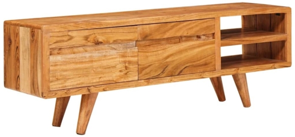 vidaXL TV-Schränk mit Regal Braun 110 x 30 x 40 cm Massivholz Akazie 42003317