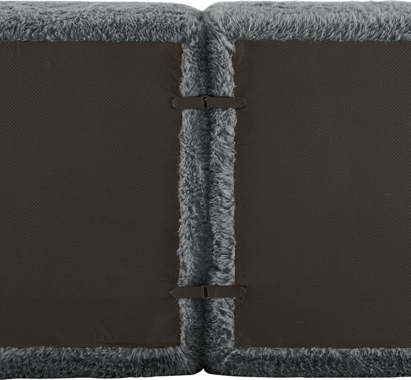 Modulares Ecksofa in U-Form, variabel als 3-Sitzer H 73 x T 291 x B 179 cm aus Plüschstoff Bild 10