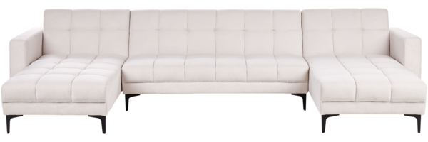 U-förmiges Sofa ALNES Cremeweiß Symmetrisch