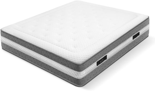WIN REST Matratze 150 x 200 cm, viskoelastisch und doppelseitig, Modell Allen, 29 cm Höhe, Cloudfoam-Kern mit mittlerer Festigkeit, Strechgewebe, hypoallergen