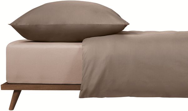 Uncover by Schiesser Spannbettlaken New Jersey - Edeljersey - 180 x 200 cm - Taupe Bild 3