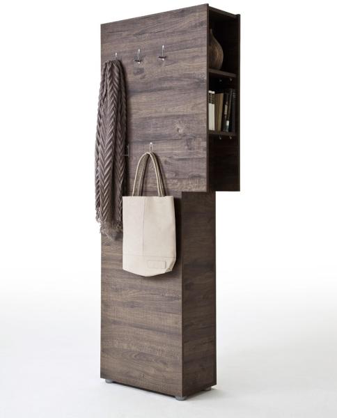 Garderobenpaneel Victoria 3 Wenge 70/55x190x29 cm Wandpaneel Garderobe