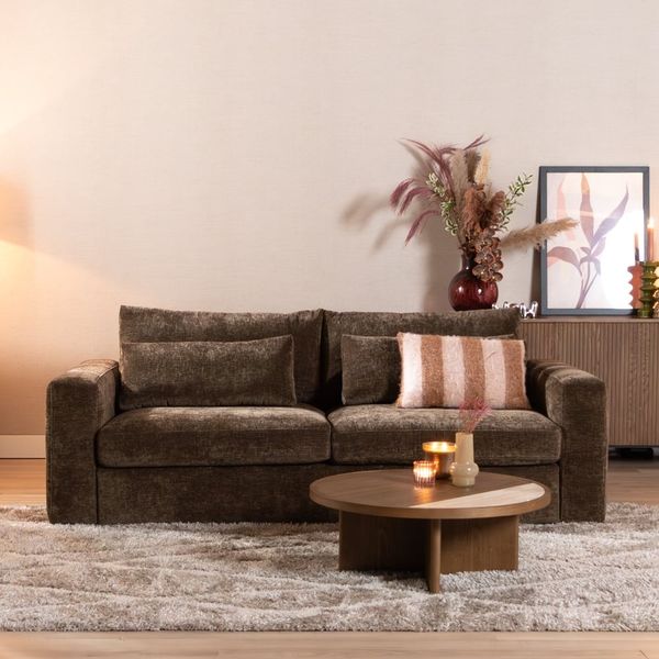 Bronx71 3-Sitzer Sofa Kyle Chenille Mocha