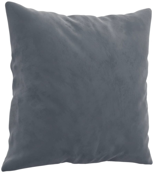 vidaXL 4-tlg. Sofagarnitur mit Kissen Dunkelgrau Samt 3202201 Bild 6