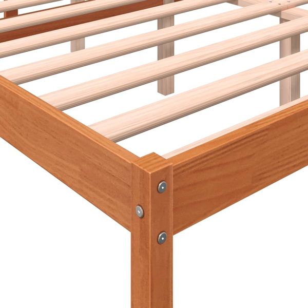 vidaXL Seniorenbett Wachsbraun 160x200 cm Massivholz Kiefer 844160 Bild 7