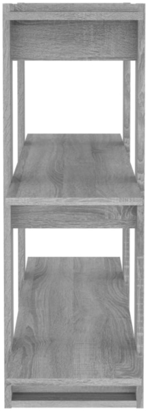 vidaXL Bücherregal/Raumteiler Grau Sonoma 100x30x87 cm 813567 Bild 5