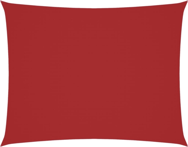 vidaXL Sonnensegel Oxford-Gewebe Rechteckig 4x6 m Rot 135657