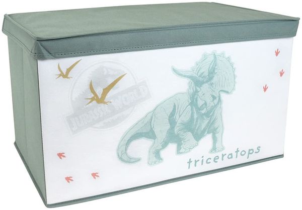 Fun House 713503 Jurassic World Dinosaurier Spielzeugkiste faltbar 55,5 x 34,5 x 34 cm für Kinder