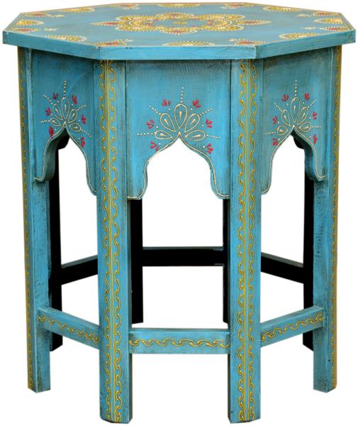 Orientalischer Beistelltisch Saada Blau L Bild 5