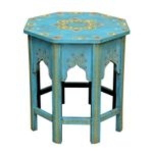 Orientalischer Beistelltisch Saada Blau L Bild 3
