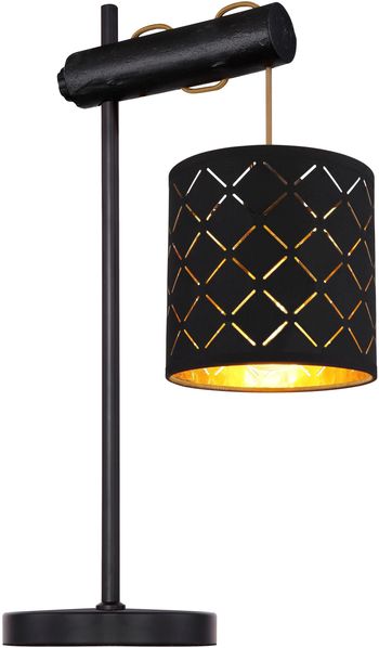 GLOBO Tischleuchte mit Schalter Wohnzimmer Tischlampe Schlafzimmer gold 15229BT