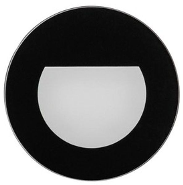 Brumberg LED Doseneinbau-Leuchte WALL KIT68 mit Abdeckung, IP20, rund, Ø 7.8cm, 230V, 1.5W 3000K 35lm, CRi >90, Schwarz