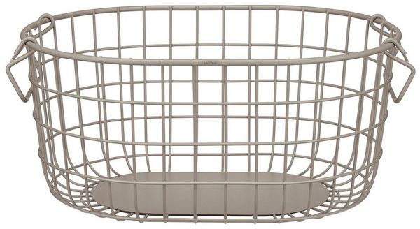 blomus Aufbewahrungskorb -KAGO- Aufbewahrungsbox, Gitterkorb, Organizer: moderner Drahtkorb (1 St), moderner Designfokus, Metall, Henkel zum Tragen, Stapelbar