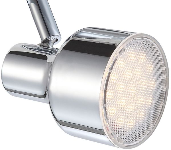 LED Deckenstrahler, Silber, Chrom, bewegliche Spots, L 38 cm Bild 7