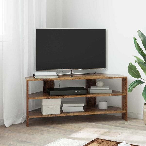 vidaXL EckTVSchrank Altholz 102x40,5x45cm Holzwerkstoff 889773