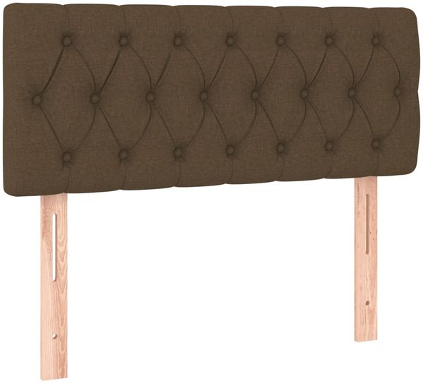 vidaXL Boxspringbett mit Matratze Dunkelbraun 120x190 cm Stoff 3269747 Bild 7