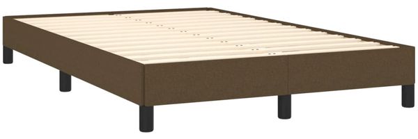 vidaXL Boxspringbett mit Matratze Dunkelbraun 120x190 cm Stoff 3269747 Bild 4
