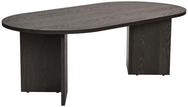 Elegant Coffee Table, Lumiere Black, 119 x 60 x 40 cm | 100% Melamine Coated Particle Board, 18 mm Thick | Stylish & Functional for Modern Living Spaces