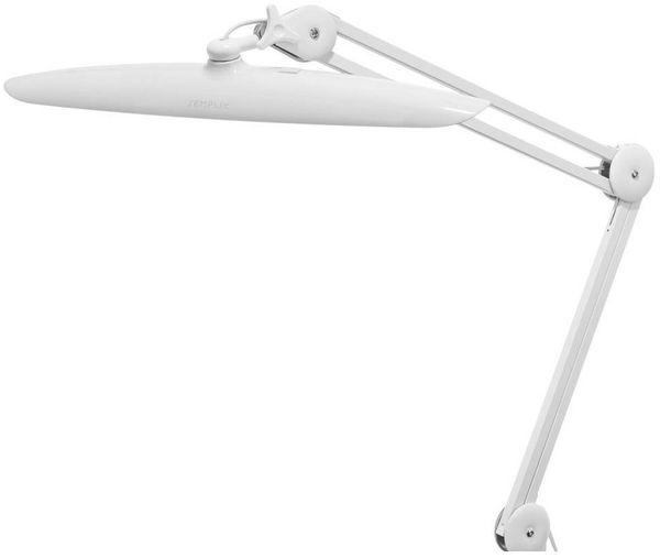 Semplix LED Arbeitslampe Tischlampe weiß (182 LED/ 3 Farben/ dimmbar/ Tischklemme)