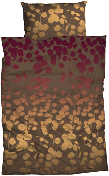 CASATEX Bettwäsche Milena Beige Satin 200 x 200 + 2x 80 x 80 cm