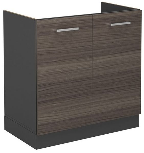 Spülenunterschrank R-Line Edelgrau 80 cm ohne Arbeitsplatte Vicco Bild 4