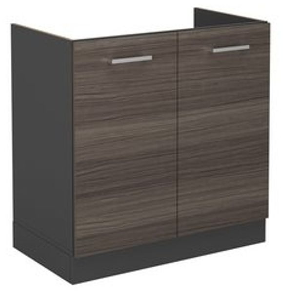 Spülenunterschrank R-Line Edelgrau 80 cm ohne Arbeitsplatte Vicco Bild 6