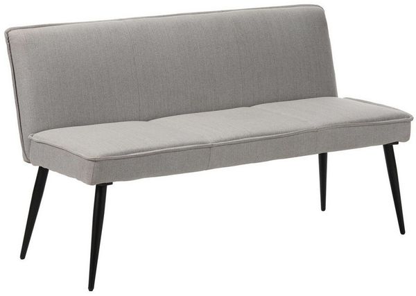 OTTO home Essbank Ianna, schwarze Metallbeine, pflegeleichtem Webstoff Bezug, Breite 140 cm