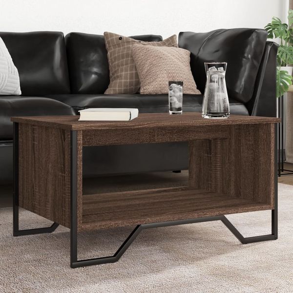 vidaXL Couchtisch Braun Eichen-Optik 75x51x40 cm Holzwerkstoff 848488