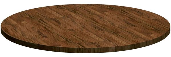 vidaXL Tischplatte Dunkelbraun Ø 90 x 2,5 cm Massivholz Eiche 42016012 Bild 5